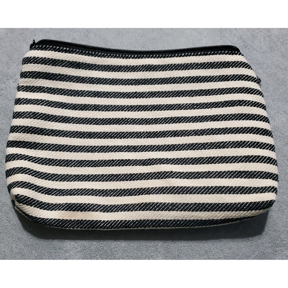 Thirty One-Mini Zipper Pouch- TWILL STRIPE